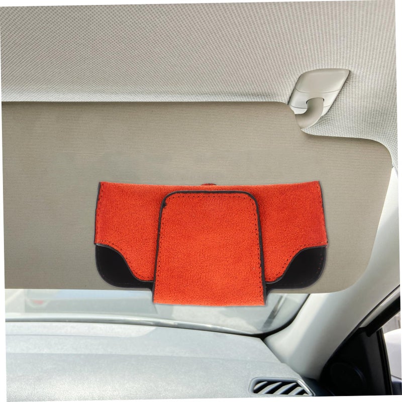 Car Visor Sunglasses Holder Storage Box Protective Eyewear Case Portable Accessory - Image 5