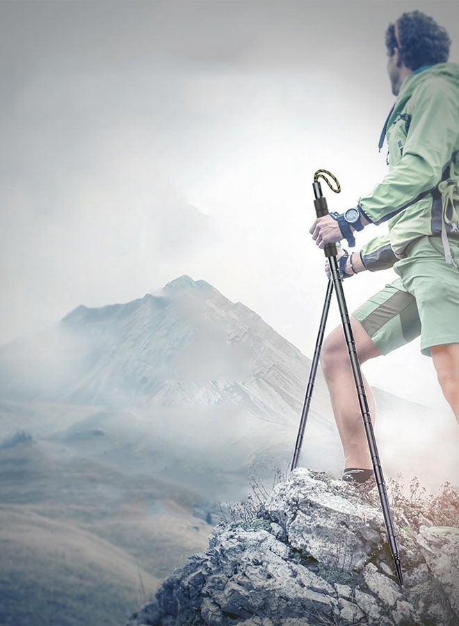 ZCM-HAPPY Outdoor Multi-Functional Shock-Proof Trekking Pole Foldable and Retractable - Image 2