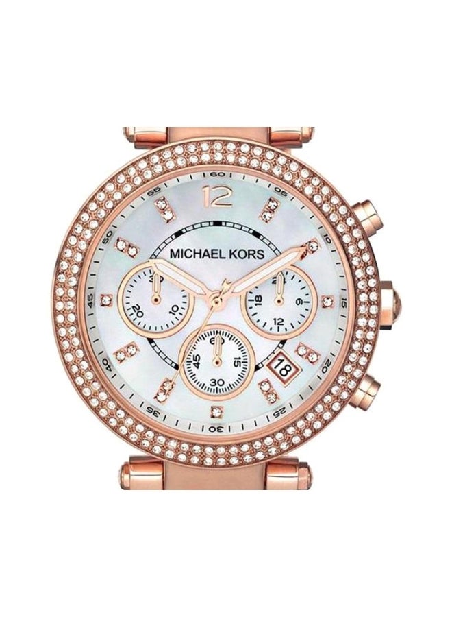 Michael Kors Women Stone-Studded Chronograph Watch MK5491 - Image 2