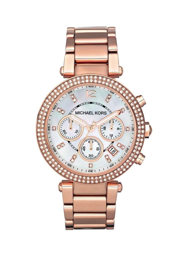 Michael Kors Women Stone-Studded Chronograph Watch MK5491 - Image 1