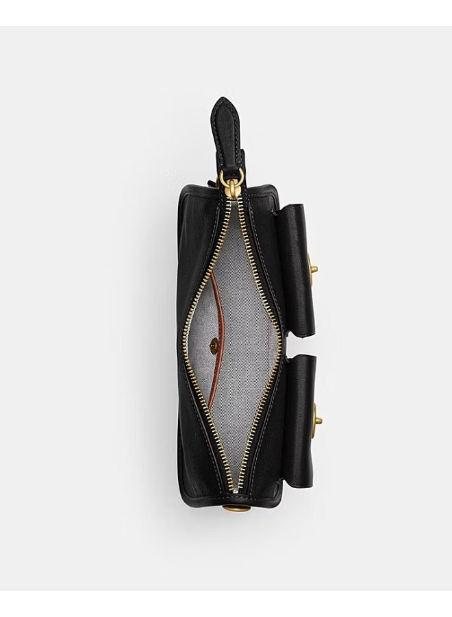 FERRAGAMO Elegant Vintage Genuine Leather Crossbody Bag for Women - Luxury Real Cowhide Shoulder Handbag, Multi-Pocket Daily Compact Underarm Purse with Adjustable  Strap - Image 5