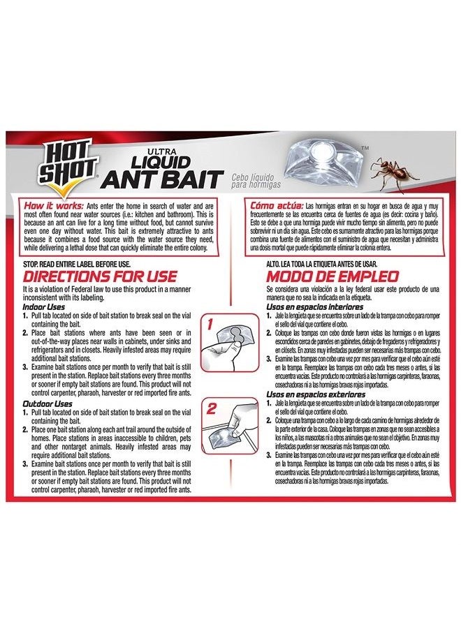 Hot Shot - Hotshot Ultra Liquid Ant Bait, 4 Count, 1 Pack - Image 1