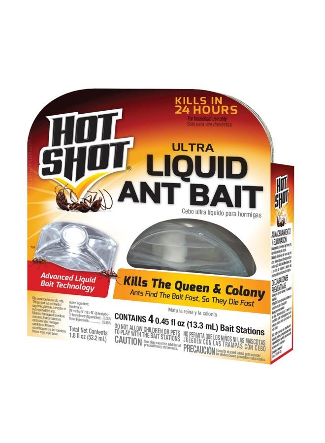 Hot Shot Ultra Liquid Ant Bait, 4-Count - Image 1