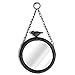 NIKKY HOME NIKKY HOME Shabby Chic Small Wall Mirrors Decor Decorative Metal Framed Hanging Round Mirror Vintage Rustic with  - Image 2