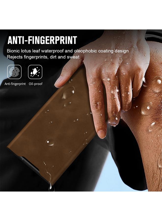 اس-توب جراب لهاتف Samsung Galaxy S23 Ultra 5G مصنوع من جلد نابا المغناطيسي مع حامل - Image 4