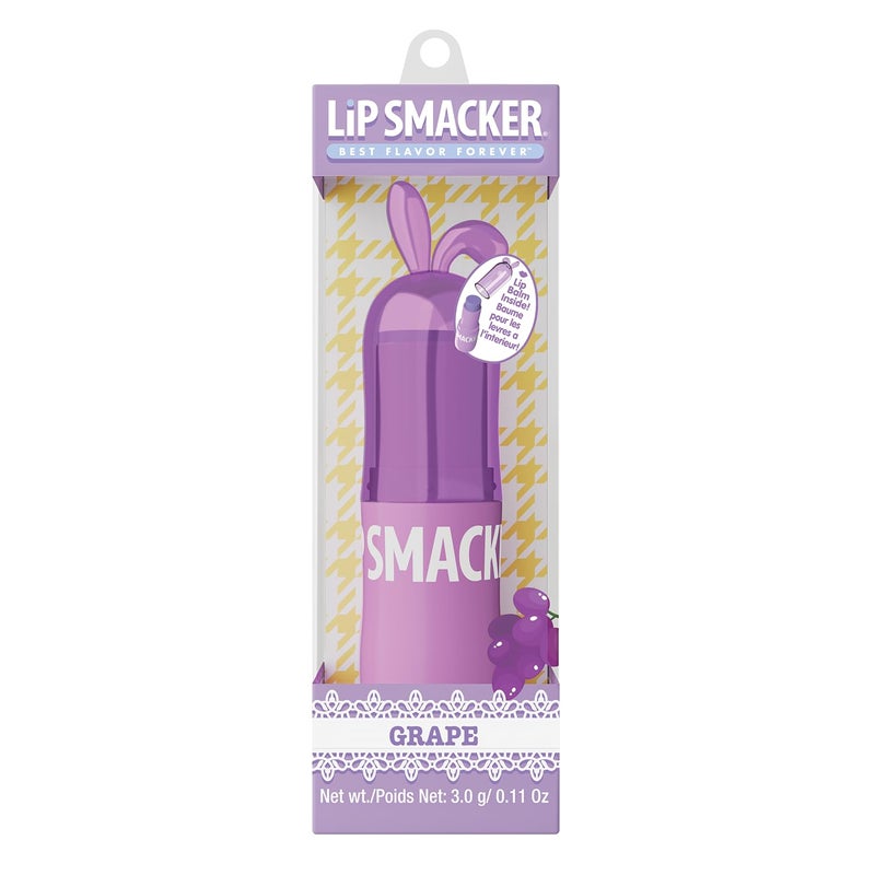 Lip Smacker Bunny Lip Balm, Moisturizing & Hydrating Lip Care, Fun & Collectible Easter Gift for Kids & Lip Balm Lovers - Grape - Image 1