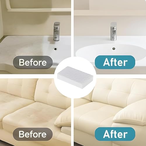 Skylike Magic Eraser Cleaning Sponge | Pack of 4 | Chemical-Free, Multi-Purpose Wipe for Effortless Cleaning of Kitchen, Bathroom, Walls, Shoes & More - Image 5