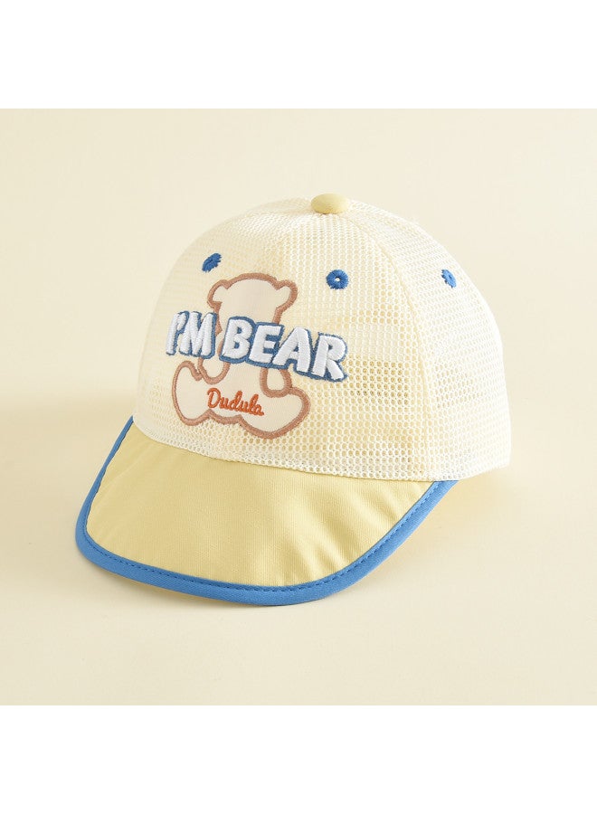 Bumblebee kids Baseball Cap For Boys, Outdoor Sun Hat With Cartoon Mesh Embroidery - Image 2