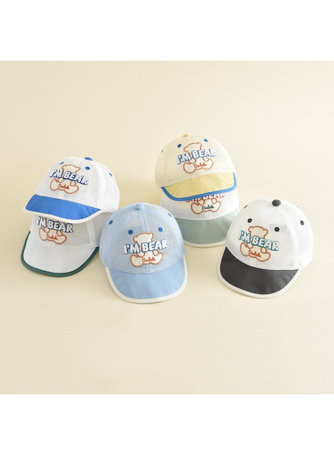 Bumblebee kids Baseball Cap For Boys, Outdoor Sun Hat With Cartoon Mesh Embroidery - Image 4