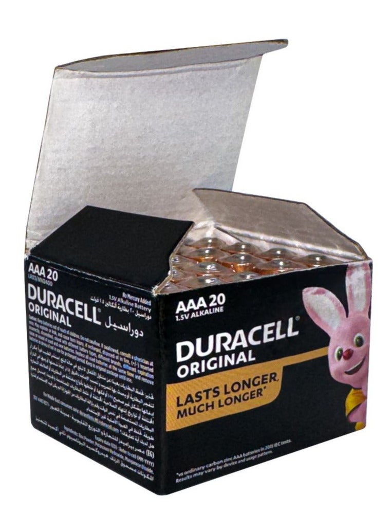 Duracell Pack of 2 Boxes Original AAA 1.5V Alkaline Battery - Image 2