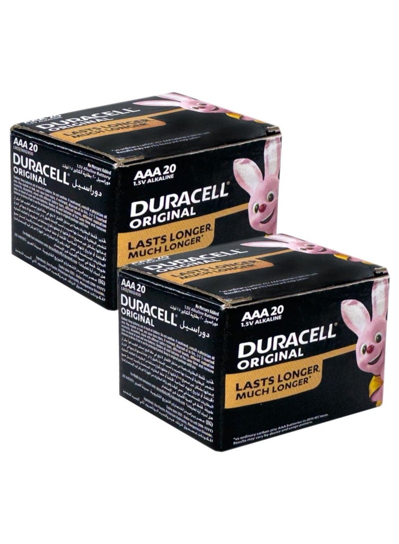 Duracell Pack of 2 Boxes Original AAA 1.5V Alkaline Battery - Image 4