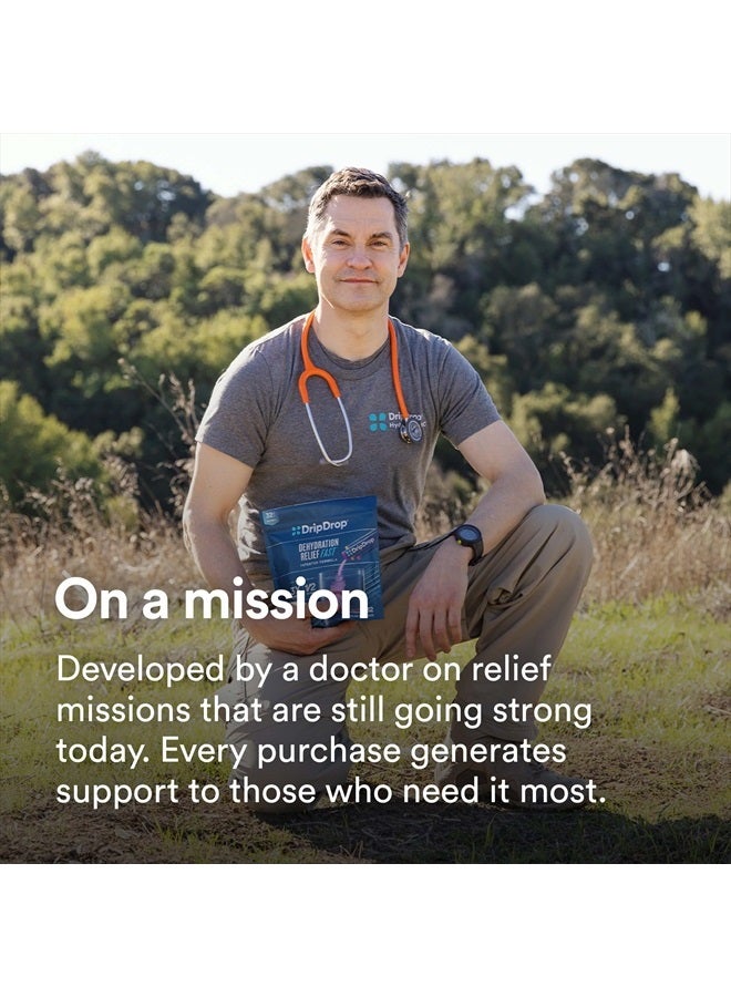 DripDrop Hydration - Zero Sugar Electrolyte Powder Packets Keto - Lemon Lime - 32 Count - Image 3