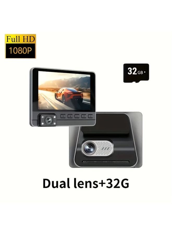 Dual Lens 1080P Full HD Dash Cam Super Night Vision Loop Recording Emergency Lock - Image 5