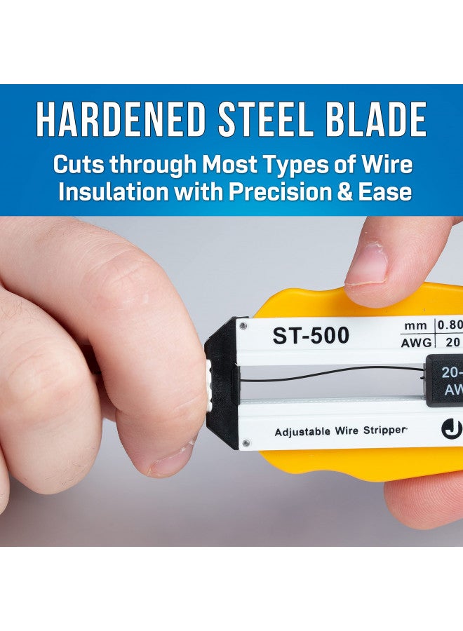 Jonard Tools ST-500 Adjustable Precision Wire Stripper, 20-30 AWG