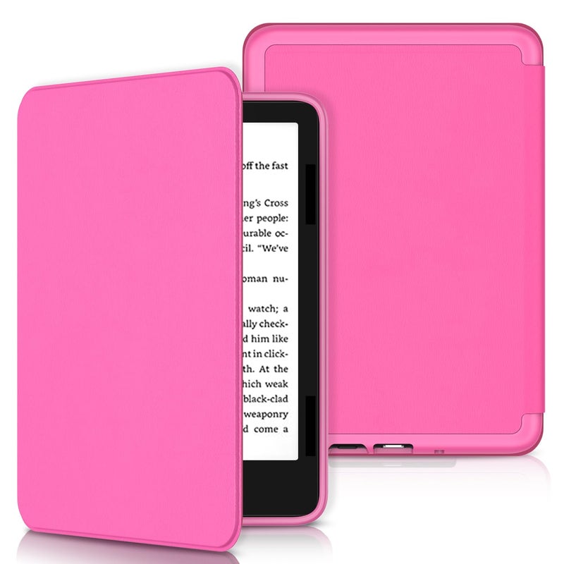 Sanyetral Protective Case with Magnetic TPU Back and Auto Wake/Sleep Function, Not for Nokia TCL Remarkable -Raspberry - Image 1