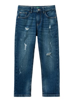 Benetton Slim Fit Jeans With Tears  - Image 1