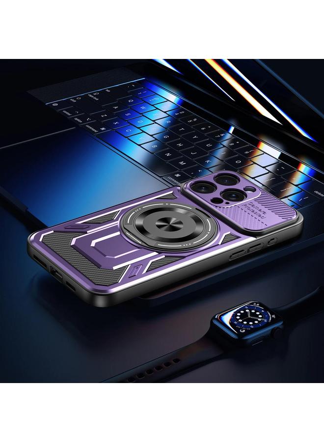 اس-توب جراب لهاتف iPhone 13 Armor حامل دوار MagSafe جراب هاتف - Image 3