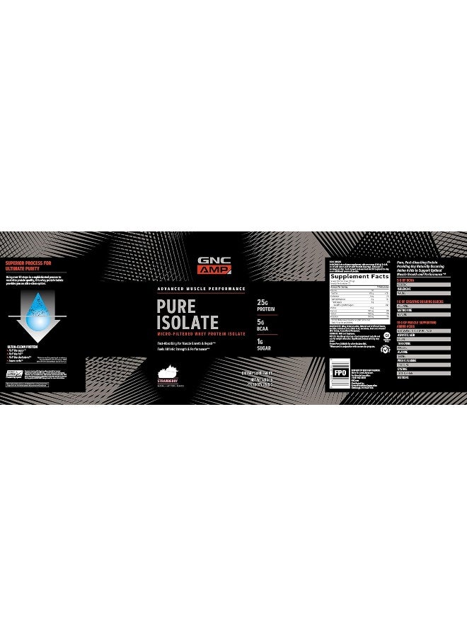 GNC AMP Pure Isolate Strawberry - Image 3