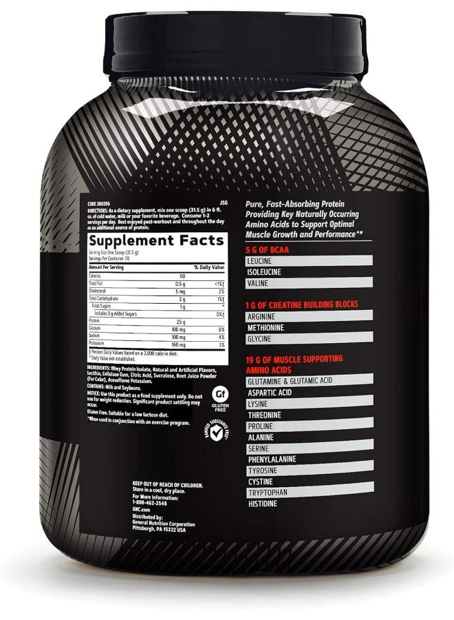 GNC AMP Pure Isolate Strawberry - Image 2