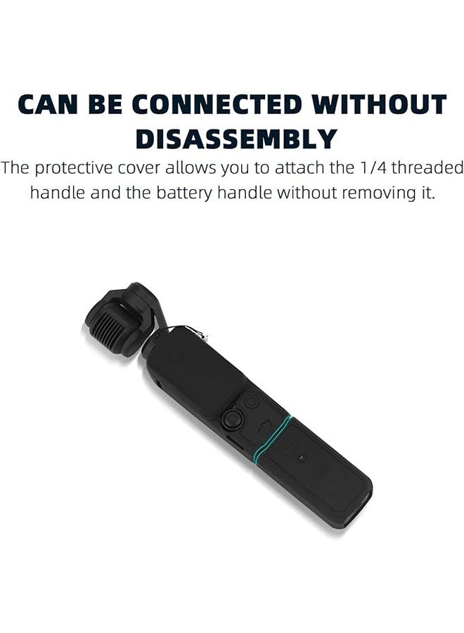 Pocket 3 Silicone Cover Accessory Kit, Protective Case Case Cover, Lens Protector Scratch Resistant Sleeve, Compatible with DJI OSMO Pocket 3 Creator Combo Accessories - Image 5