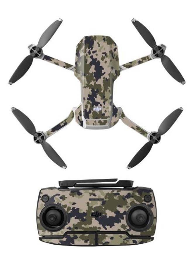 NIBEMINENT Waterproof Mini Drone And Remote Decoration Sticker Set Camouflage  - Image 2