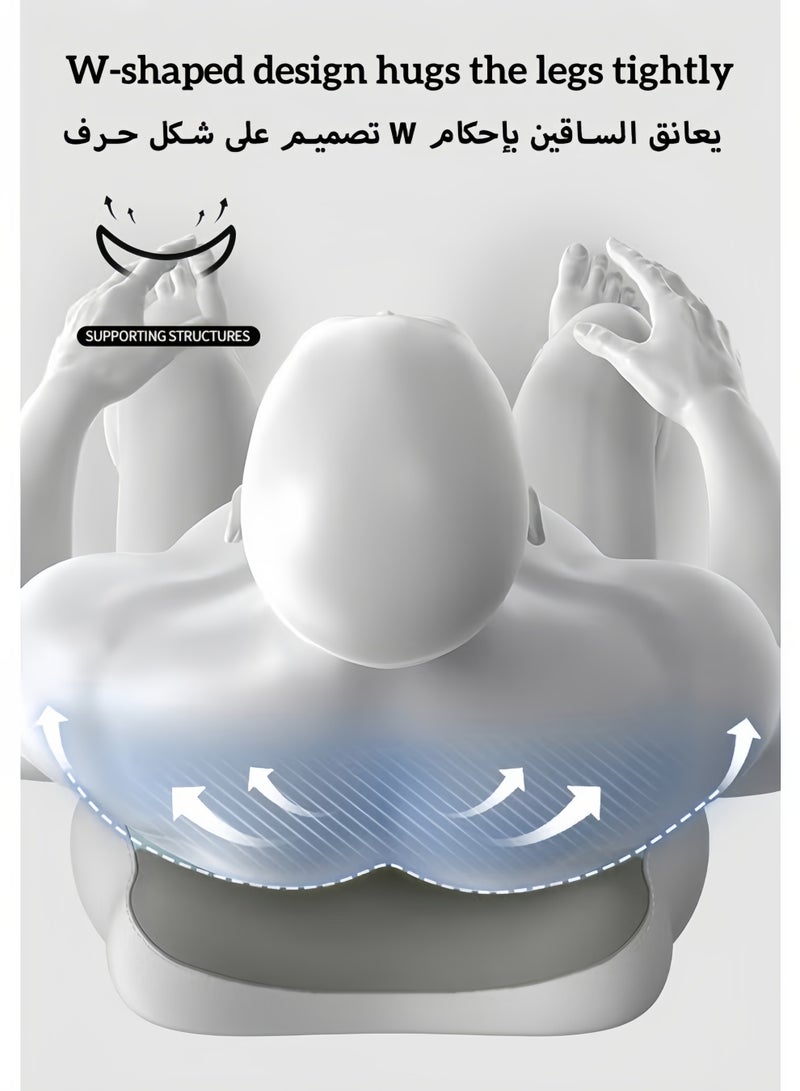 MLADEN Lumbar Support Pillow for Office Chair Pressure Relief Sciatica & Tailbone Pain Relief ack Cushion for Long Sitting for Office Chair Car Plane (Grey) - Image 5