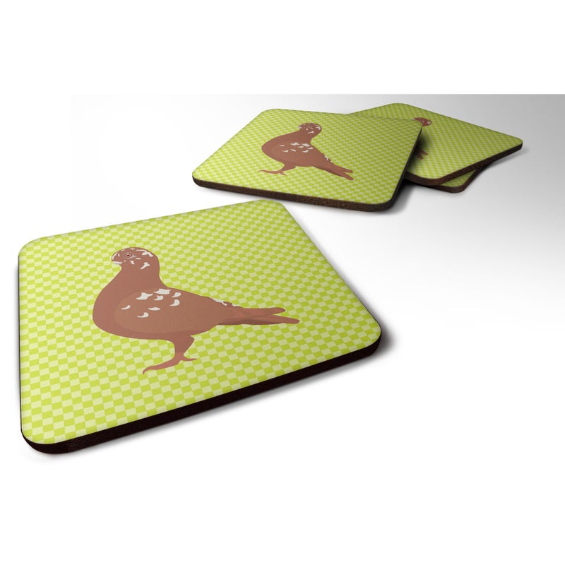 Caroline's Treasures ""Caroline's Treasures African Owl Pigeon Green Decorative coasters  3.5  Multicolor"" 