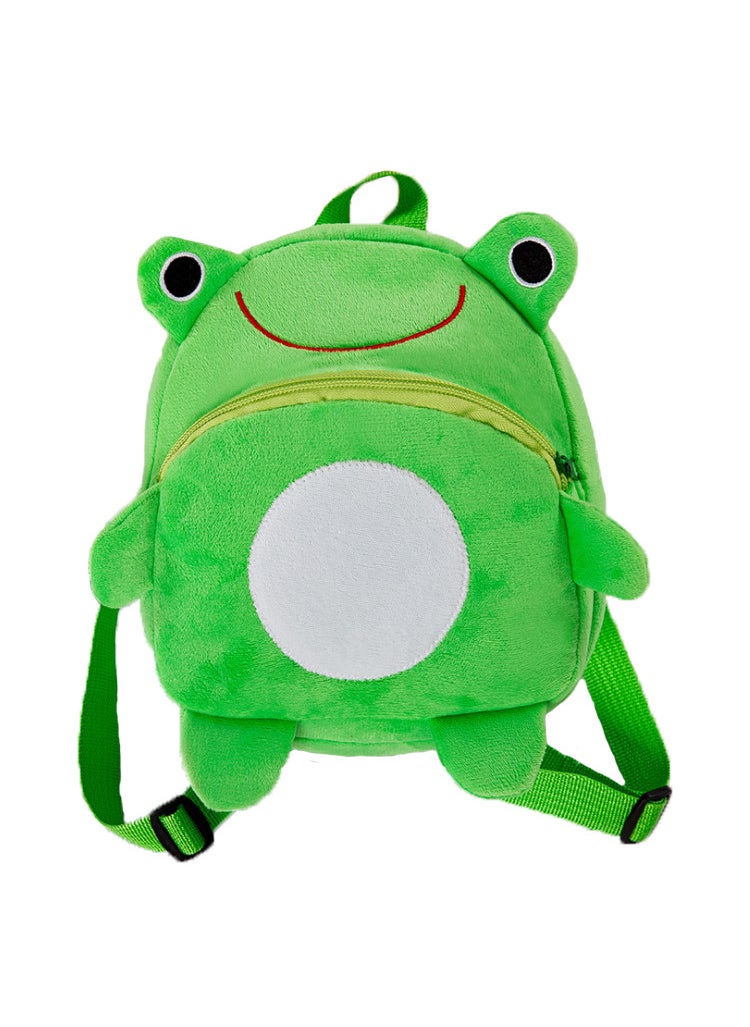 Generic Cute Toddler Plush Backpack Cartoon Schoolbag Frog 