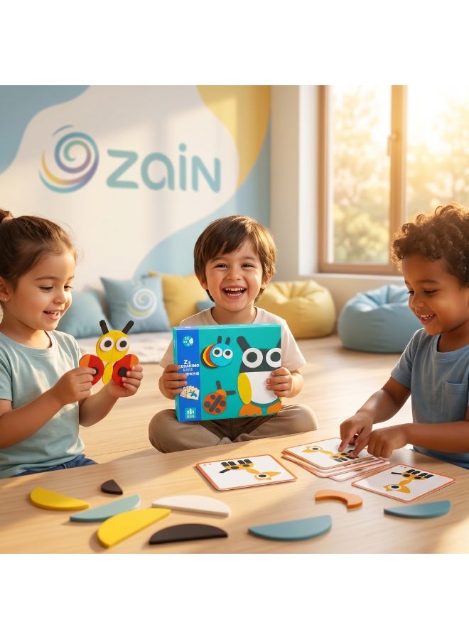 زين لعبة مكعبات زين الخشبية المبتكرة لتشكيل الحيوانات - Image 2