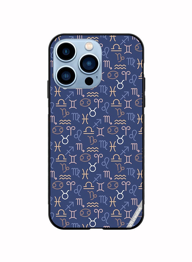 VR CREATIVE Protective Case Cover For Apple iPhone 14 Pro Max Pattern Zodiac Signs Design Multicolour - Image 1