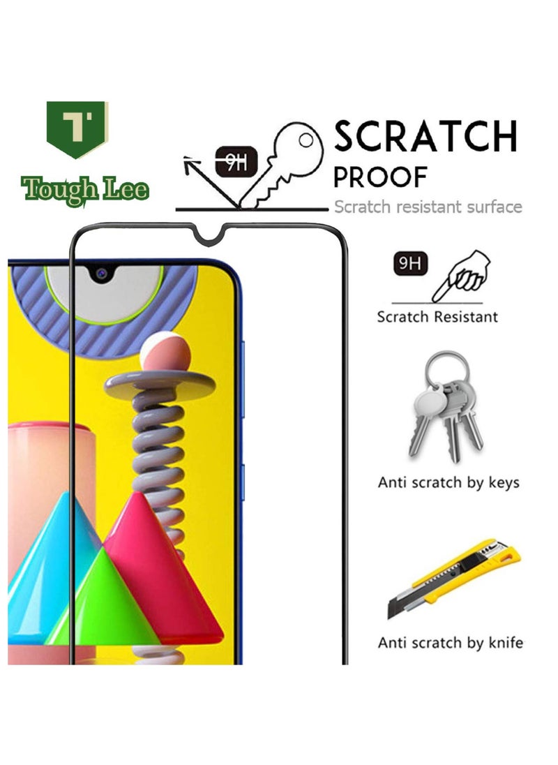 ELTRAZONE Screen Guard for Samsung Galaxy M30s / M30 / M31 / M21 / A30 / A30s / A50 / A50s Tempered Glass Screen Protector Full Glue Edge-to-Edge Gorilla Screen Protector(4 Pack)  - Image 5