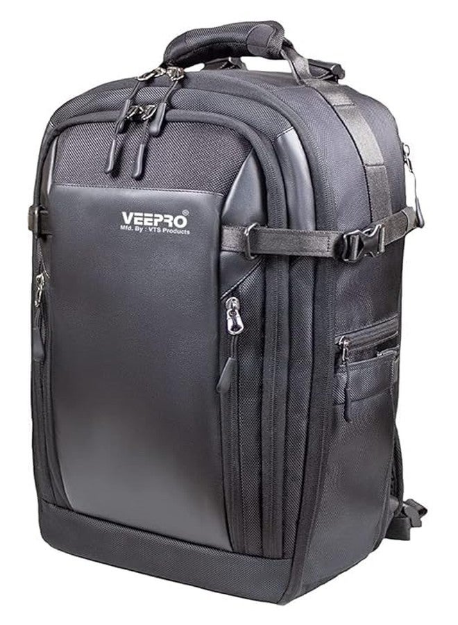 VTS® DSLR Camera Backpack Bag Waterproof Shock Proof for Lens Accessories Bag for Camera (Veo Select 47 BF Black) - Image 2