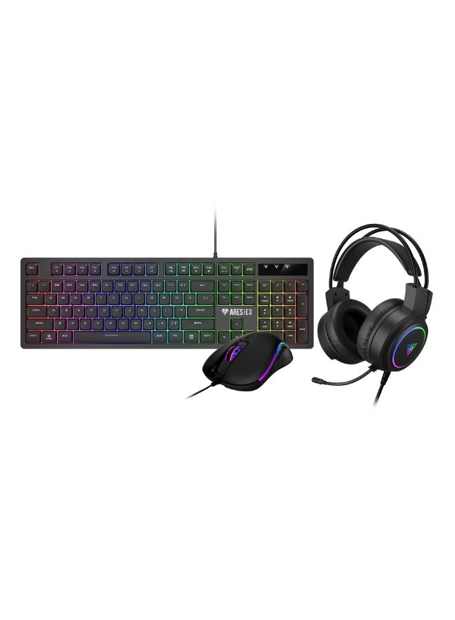 GAMDIAS مجموعة GAMDIAS بوسيدون E2 3 في 1 - لوحة مفاتيح، فأرة، سماعة رأس - Image 1