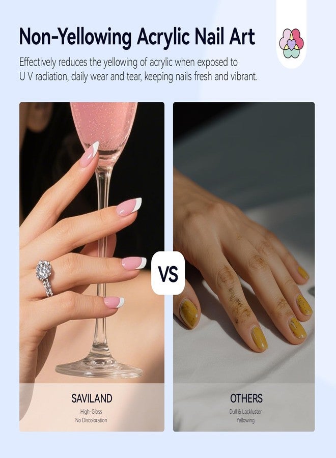 SAVILAND EMA Monomer Acrylic Nail Liquid: 4.06 fl oz MMA-Free Acrylic Liquid Monomer with #12 Brush for Beginners, DIY Nail Art Extensions 3D Sculpting Non-Yellowing Low-Odor Formula for Home or Salon - Image 5