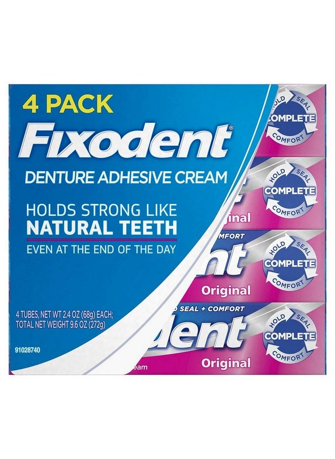 Fixodent Fixodent Original Denture Adhesive Cream-2.4 oz, 4 pk  - Image 1