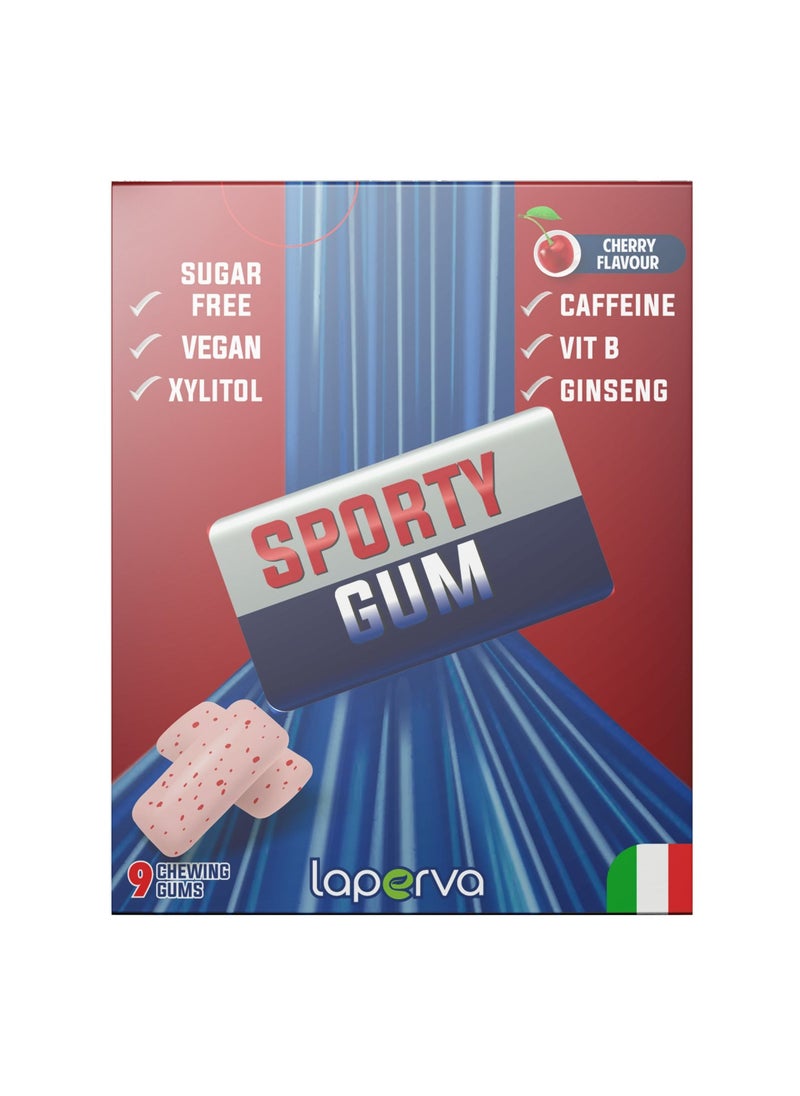 Laperva Sporty Gum Cherry Flavour 21gm,9 Chewing gum 