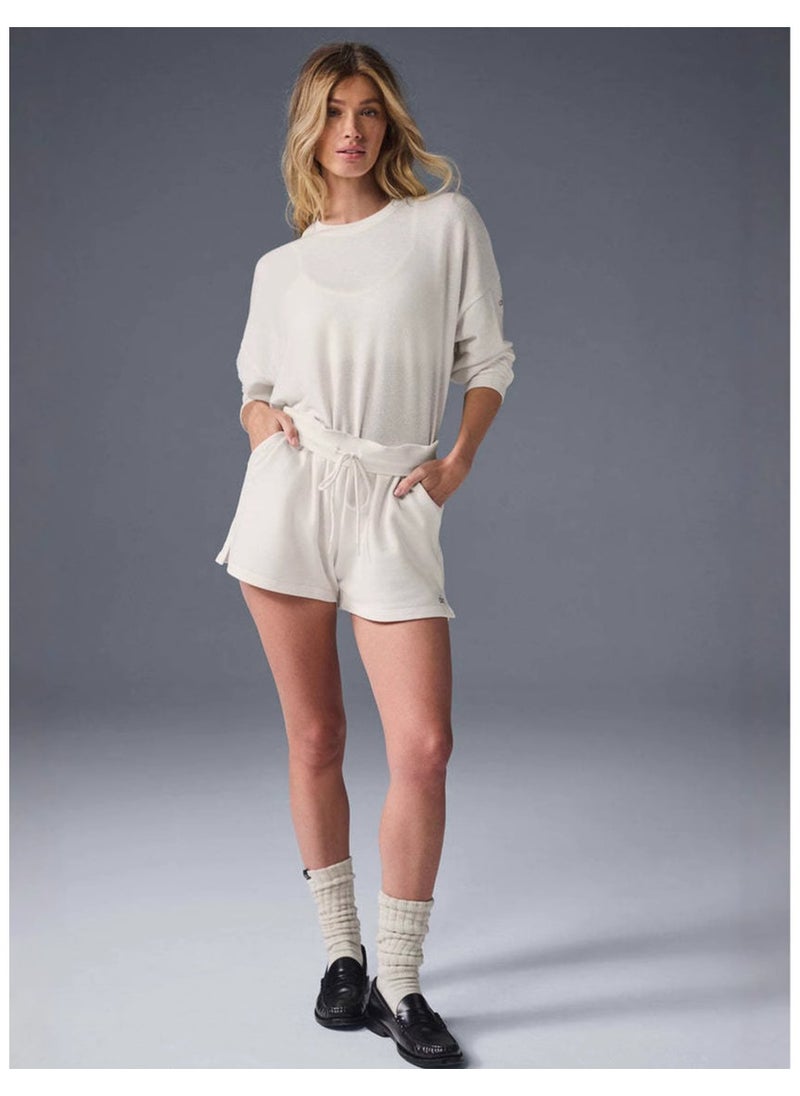 alo - alo round neck thin long sleeve women's pullover sweater sweater - Image 1