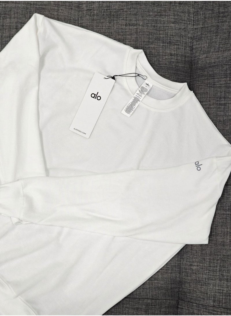 alo - alo round neck thin long sleeve women's pullover sweater sweater - Image 1