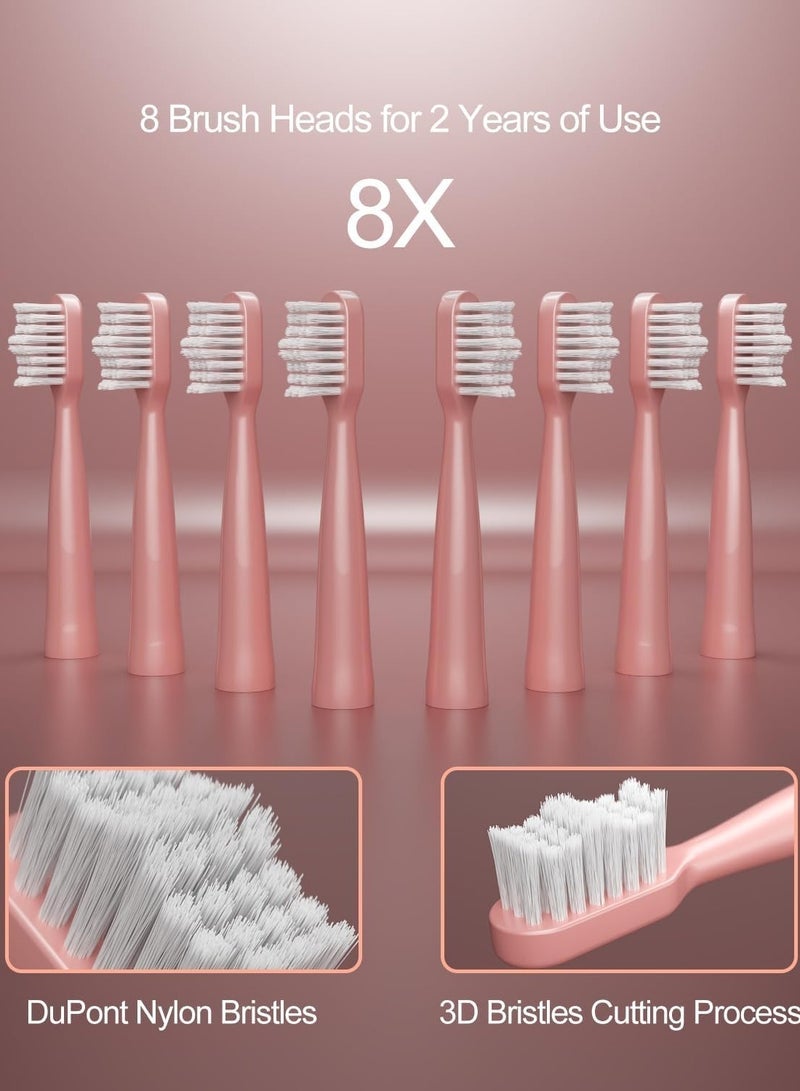general Upgrade Sonic Electric Toothbrush for Adults, 8 Replacement Brush Heads, Rechargeable Electric Toothbrush with 2-Minutes Timer IPX7 Water-Proof, for Indoor and Outdoor - Image 5