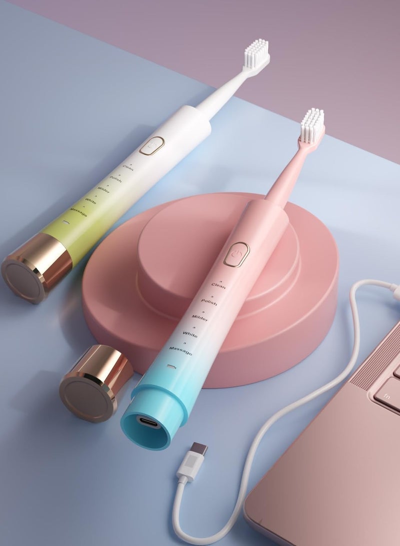 general Upgrade Sonic Electric Toothbrush for Adults, 8 Replacement Brush Heads, Rechargeable Electric Toothbrush with 2-Minutes Timer IPX7 Water-Proof, for Indoor and Outdoor - Image 3