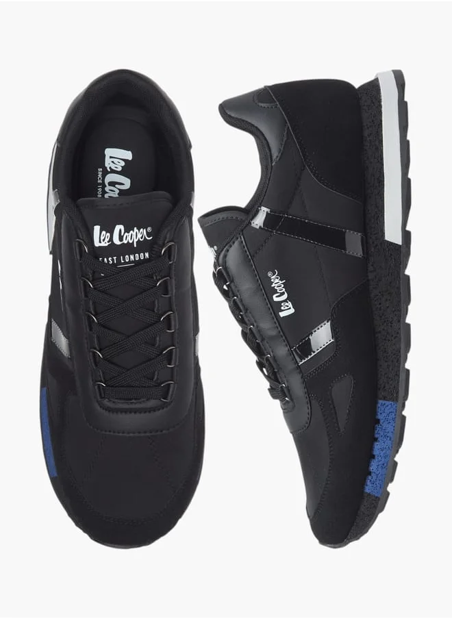 Lee Cooper Men's Panelled Lace-Up Sneakers