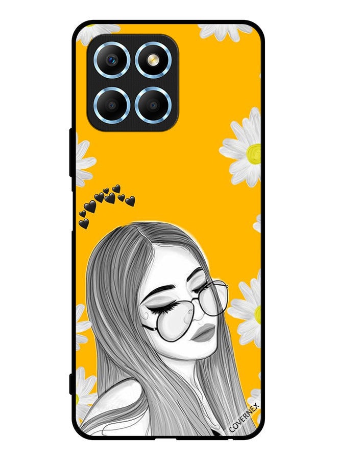 Covernex Protective Case Cover For Honor X8 5G Glasses Girl Art - Image 1