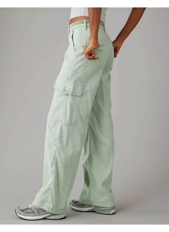 American Eagle High Waist Wide Cargo Pants