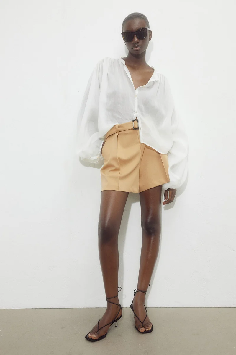 H&M Belted Pull-On Shorts