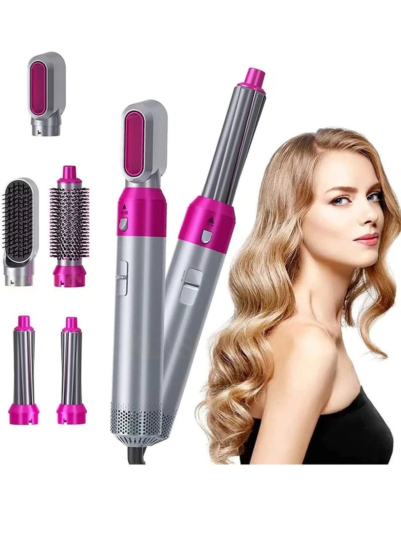 5 في 1 فرشاة فرد الشعر 1000W، مجفف ومكثف، مصفف شعر قابل للفصل، فرشاة هواء ساخن بخطوة واحدة مع أيونات سالبة ودرجة حرارة ثابتة لفرد الشعر للنساء - Image 2