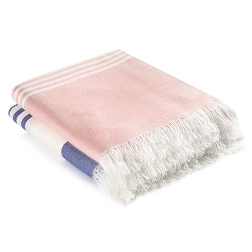 Wakefit Bamboo Bath Towel Set for Men and Women, Large Size 90x160 cm - Tang & Navy, Set of 2 - Image 4