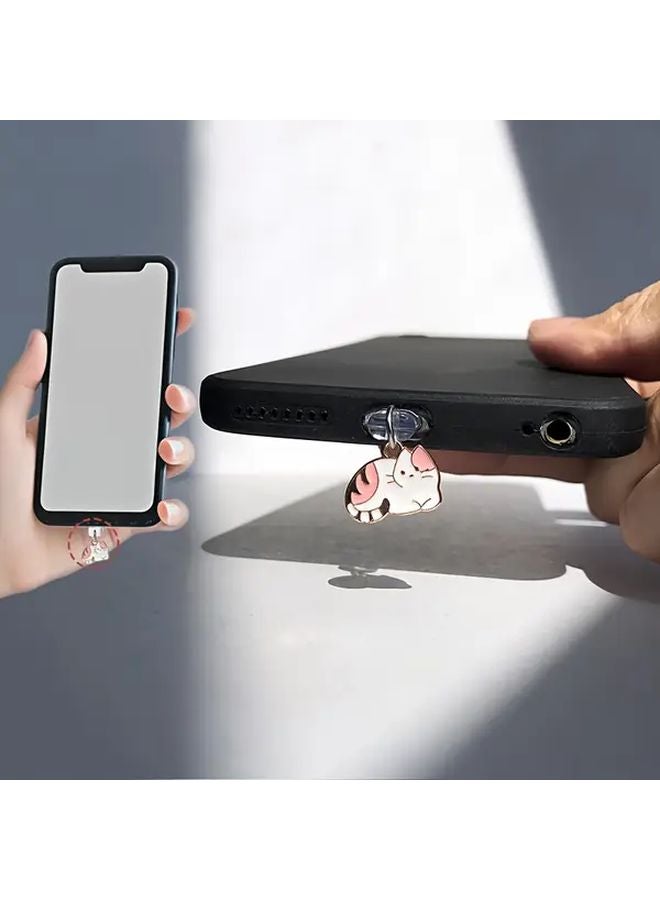 Mini Cat Phone Dust Plug Charm For iPhone 6 To 14 Pro Max Protect Charging Port - Image 4