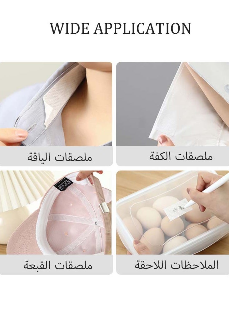 2 Pack Disposable Collar Protectors, Self-Adhesive Shirt Collar Liners, Invisible Sweat Pads for Shirts (2.5 cm x 8 m)