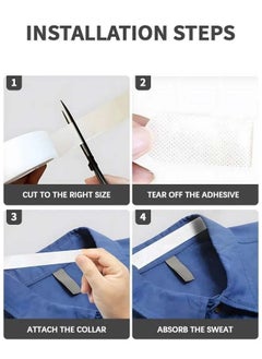 YIM-VIBEHAUS 2 Pack Disposable Collar Protectors, Self-Adhesive Shirt Collar Liners, Invisible Sweat Pads for Shirts (2.5 cm x 8 m)  - Image 5