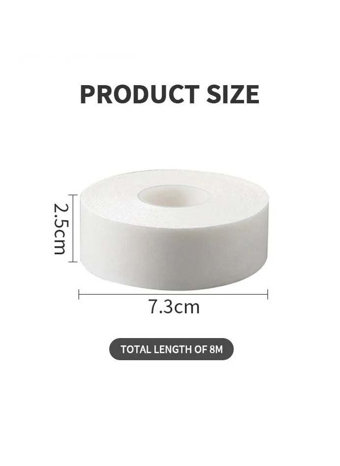 2 Pack Disposable Collar Protectors, Self-Adhesive Shirt Collar Liners, Invisible Sweat Pads for Shirts (2.5 cm x 8 m)